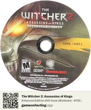 The Witcher 2: Assassins of Kings Computer, NTSC disc