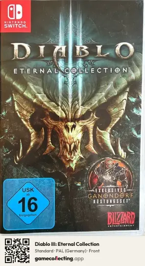 Diablo III: Eternal Collection Nintendo Switch, Germany box front