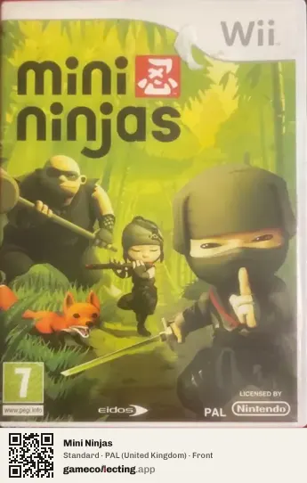 Mini Ninjas Nintendo Wii, United Kingdom box front