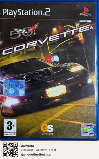 Corvette PlayStation 2, Italy box front