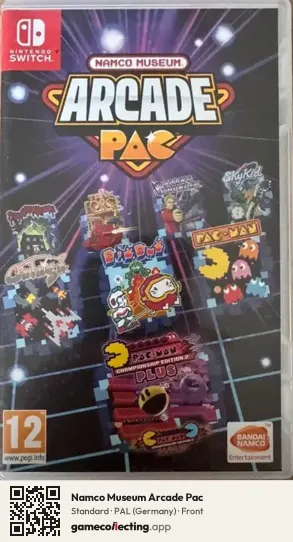 Namco Museum Arcade Pac Nintendo Switch, Germany box front