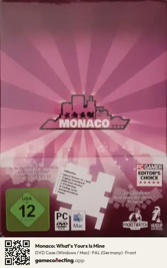 Monaco: What's Yours Is Mine Computer, Germany box front