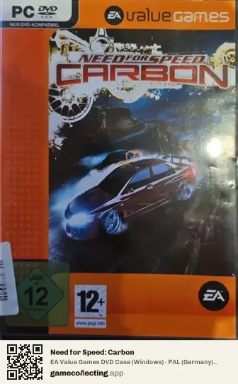 Need for Speed: Carbon Computer, Germany box front
