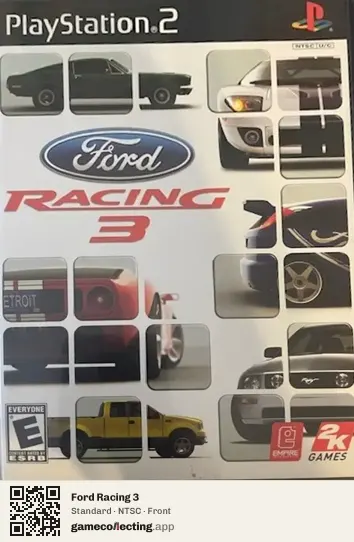 Ford Racing 3 PlayStation 2, NTSC box front