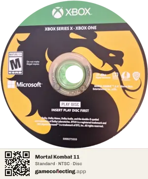 Mortal Kombat 11 Xbox One, NTSC disc