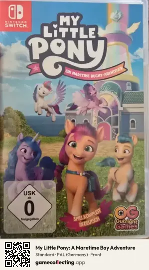 My Little Pony: A Maretime Bay Adventure Nintendo Switch, Germany box front