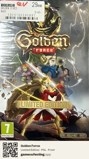 Golden Force Nintendo Switch, PAL box front