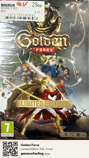 Golden Force Nintendo Switch, PAL box front