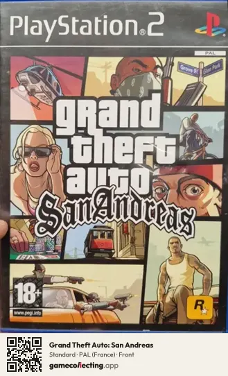 Grand Theft Auto: San Andreas PlayStation 2, France box front
