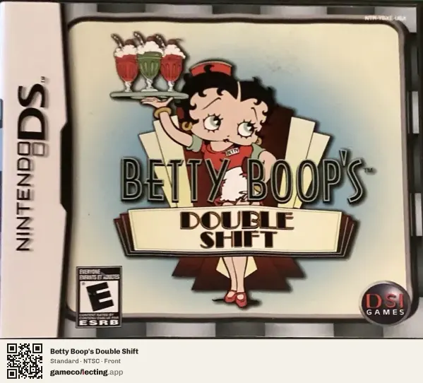 Betty Boop's Double Shift Nintendo DS, NTSC box front