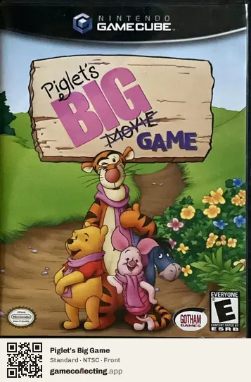 Piglet's Big Game Nintendo GameCube, NTSC box front