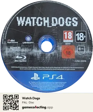 Watch Dogs PlayStation 4, PAL disc