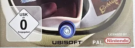 Rayman Raving Rabbids 2, the USK square on its front