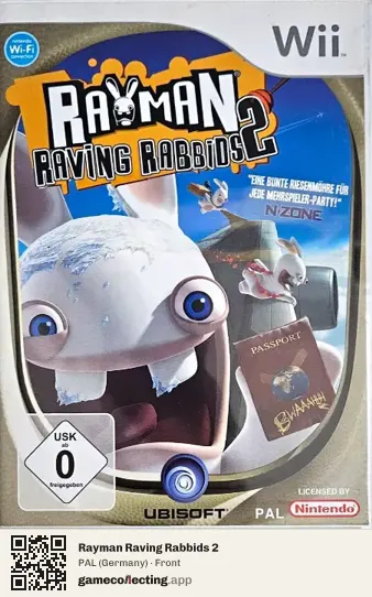 Rayman Raving Rabbids 2 Nintendo Wii, Germany box front