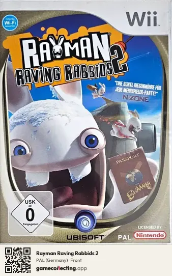 Rayman Raving Rabbids 2 Nintendo Wii, Germany box front
