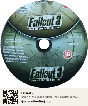 Fallout 3 Computer, PAL disc