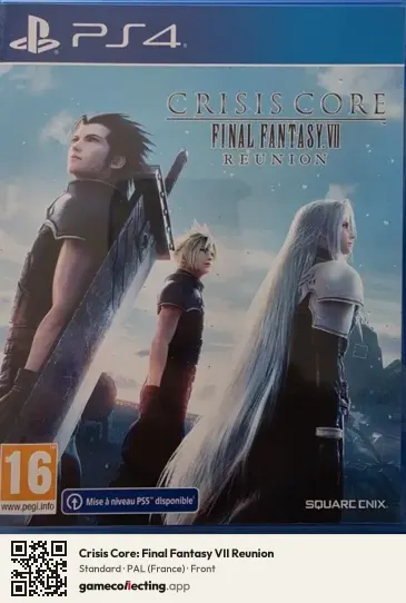 Crisis Core: Final Fantasy VII Reunion PlayStation 4, France box front