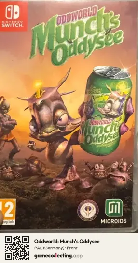 Oddworld: Munch's Oddysee Nintendo Switch, Germany box front