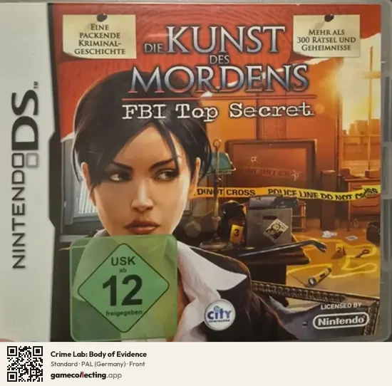 Crime Lab: Body of Evidence Nintendo DS, Germany box front