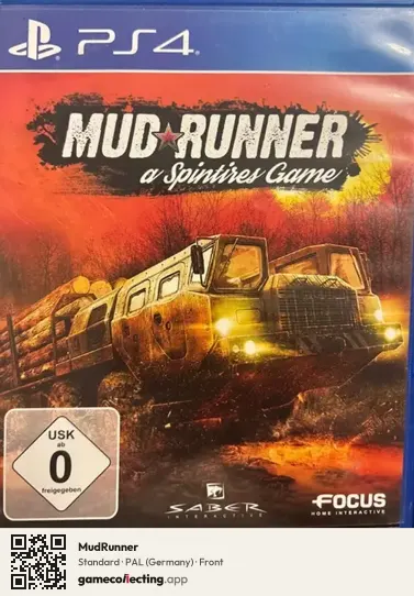 MudRunner PlayStation 4, Germany box front