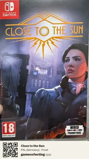Close to the Sun Nintendo Switch, Germany box front