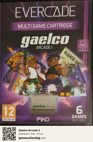 Gaelco Arcade 1 Evercade, PAL box front