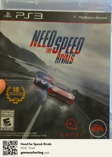 Need for Speed: Rivals PlayStation 3, NTSC box front