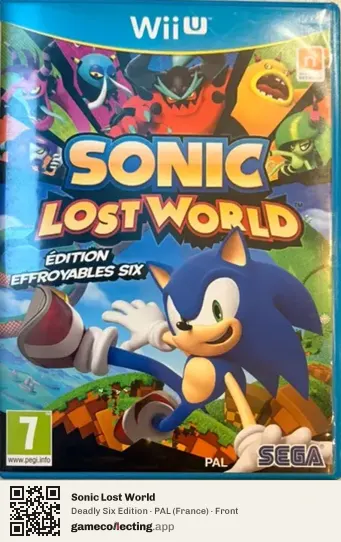 Sonic Lost World Nintendo Wii U, France box front
