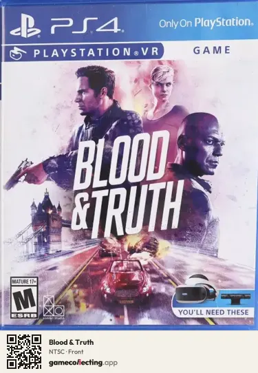 Blood & Truth PlayStation 4, NTSC box front