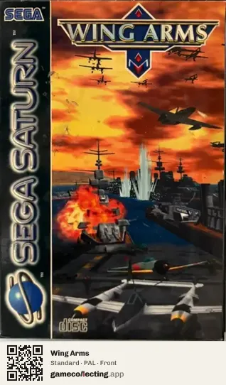 Wing Arms Sega Saturn, PAL box front
