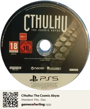 Cthulhu: The Cosmic Abyss PlayStation 5, PAL disc