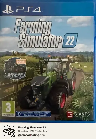 Farming Simulator 22 PlayStation 4, Italy box front