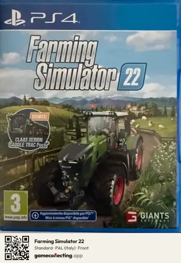 Farming Simulator 22 PlayStation 4, Italy box front