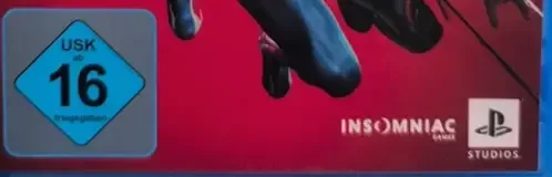Marvel's Spider-Man 2, the USK square on its front