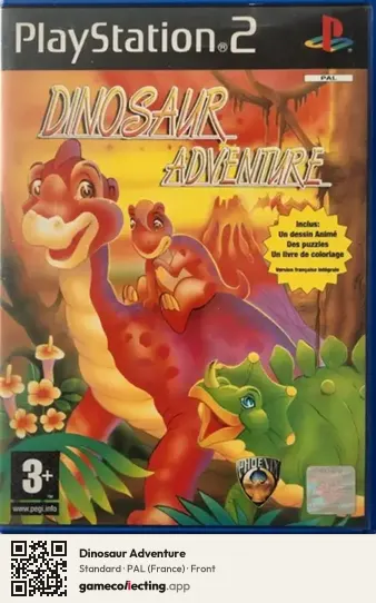 Dinosaur Adventure PlayStation 2, France box front