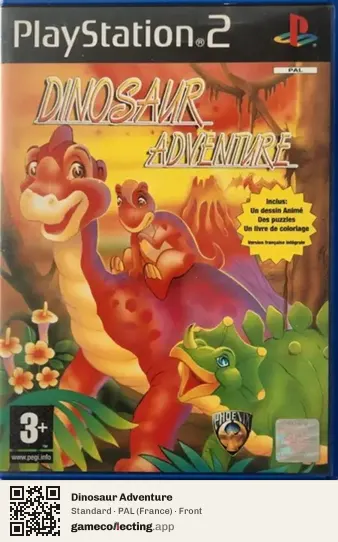 Dinosaur Adventure PlayStation 2, France box front