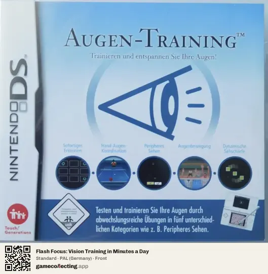 Flash Focus: Vision Training in Minutes a Day Nintendo DS, Germany box front
