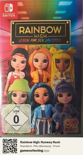 Rainbow High: Runway Rush Nintendo Switch, Germany box front