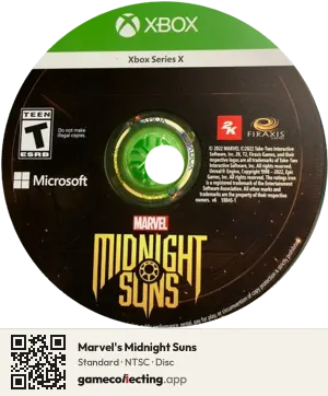 Marvel's Midnight Suns Xbox Series X, NTSC disc
