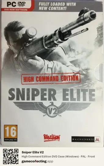 Sniper Elite V2 Computer, PAL box front