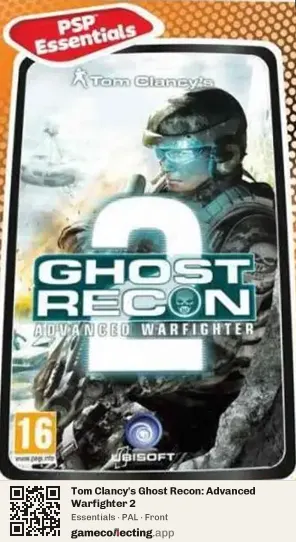 Tom Clancy's Ghost Recon: Advanced Warfighter 2 PlayStation Portable, PAL box front
