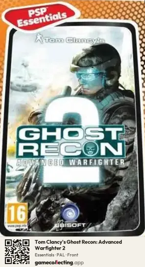 Tom Clancy's Ghost Recon: Advanced Warfighter 2 PlayStation Portable, PAL box front