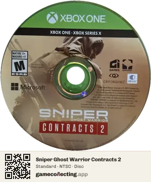 Sniper Ghost Warrior Contracts 2 Xbox One, NTSC disc