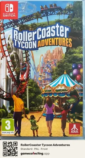 RollerCoaster Tycoon Adventures Nintendo Switch, PAL box front