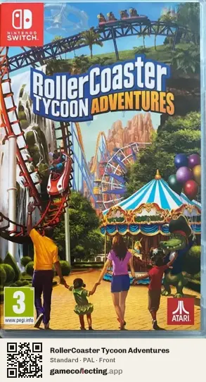 RollerCoaster Tycoon Adventures Nintendo Switch, PAL box front