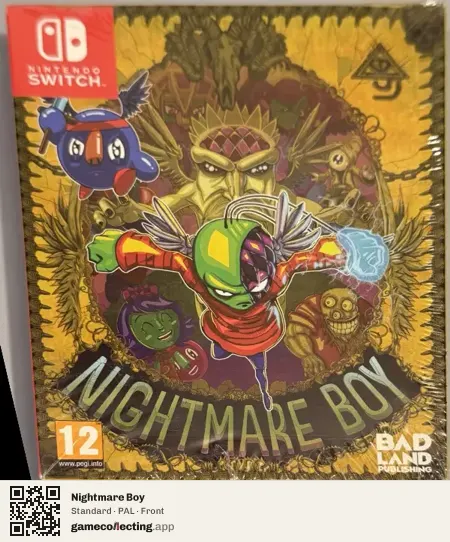Nightmare Boy Nintendo Switch, PAL box front