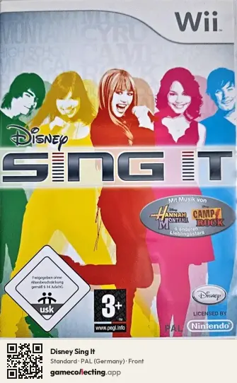 Disney Sing It Nintendo Wii, Germany box front