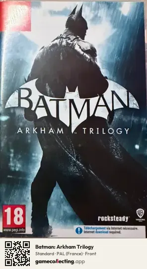 Batman: Arkham Trilogy Nintendo Switch, France box front