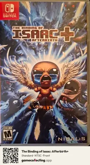 The Binding of Isaac: Afterbirth+ Nintendo Switch, NTSC box front
