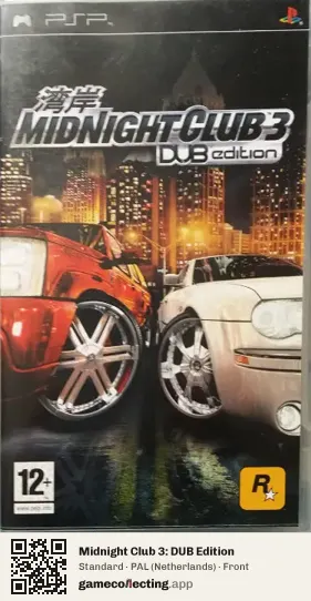 Midnight Club 3: DUB Edition PlayStation Portable, Netherlands box front
